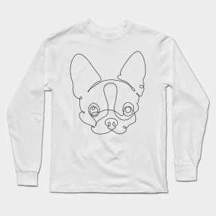 One Line Chihuahua Long Sleeve T-Shirt